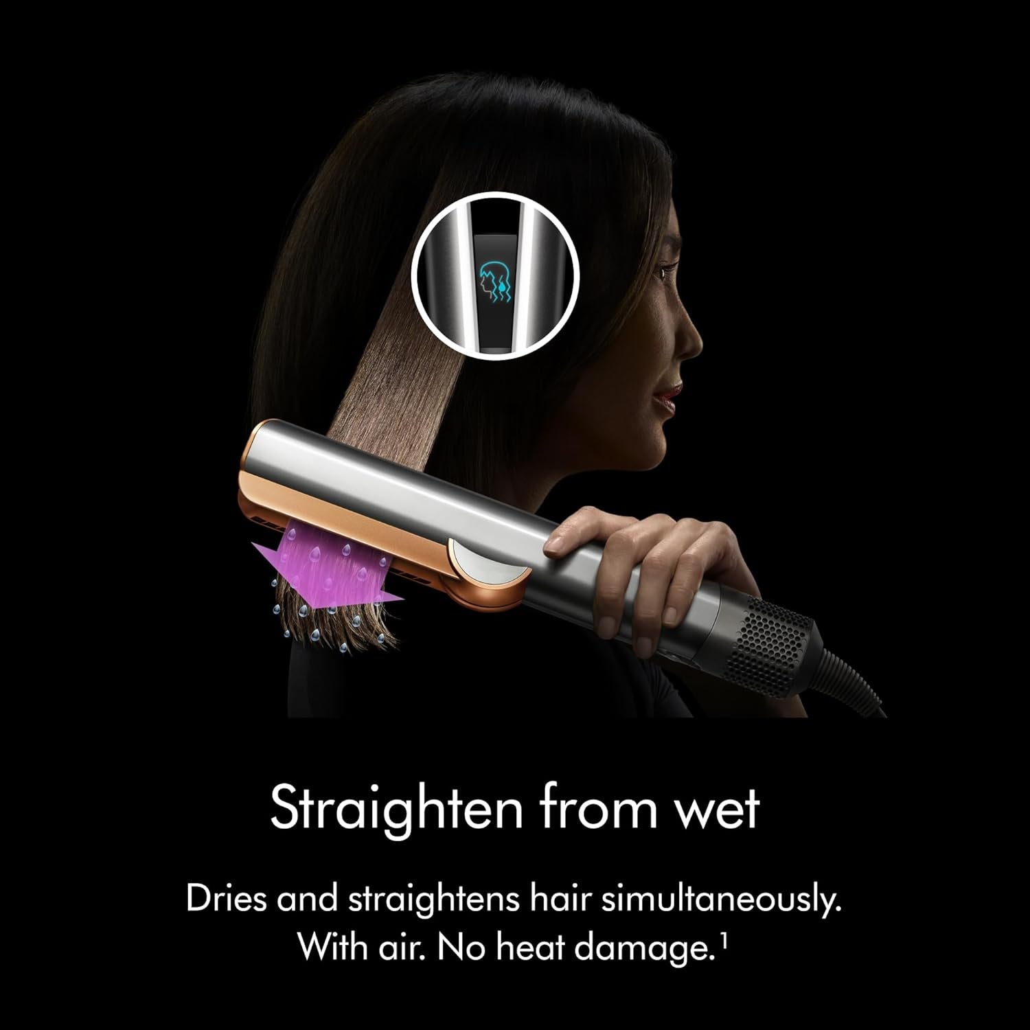 Airstrait™ Straightener, Wet to Dry Hair Straightener, No Heat Damage, No Hot Plates, All Hair Types