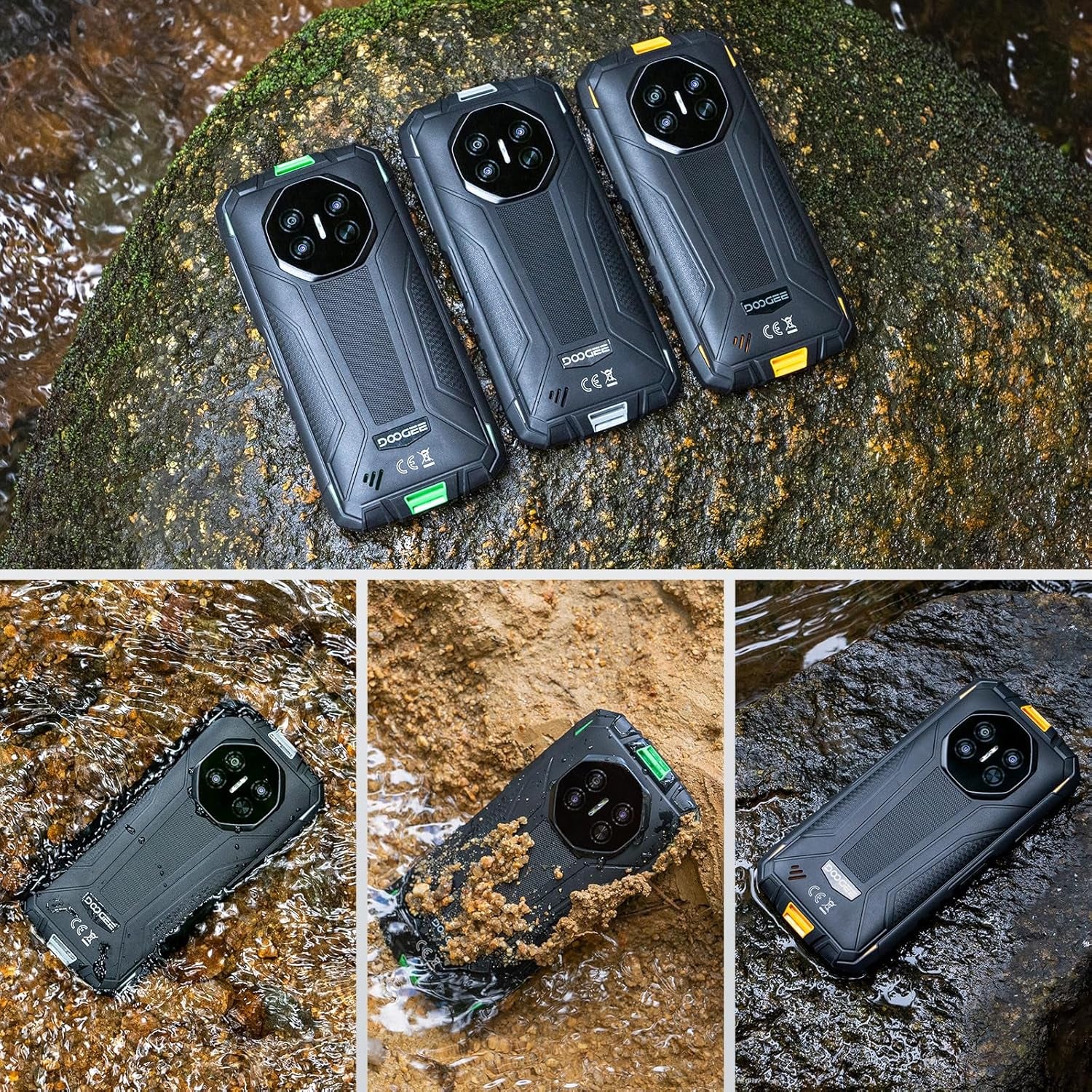 Fire 3 Android 15 Rugged Phone Unlocked,8350Mah Battery,12Gb+64Gb/2Tb,Octa Core Rugged Smartphone,5.5" IPS HD+ Display,13Mp+8Mp,Ip68 Waterproof Cell Phone,Face Unlock,Nfc/T-Mobile