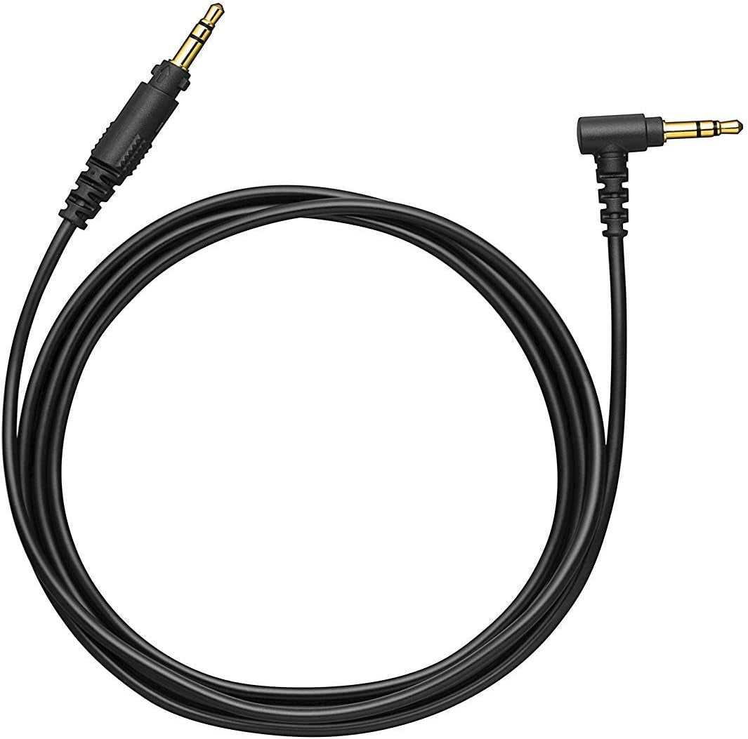 Professional DJ Headphones with 40Mm CCAW Voice Coil Drivers, 270° Swivel Housing and Locking Detachable Cord; Lightweight, Foldable High Input - EAH-DJ1200 (Black)