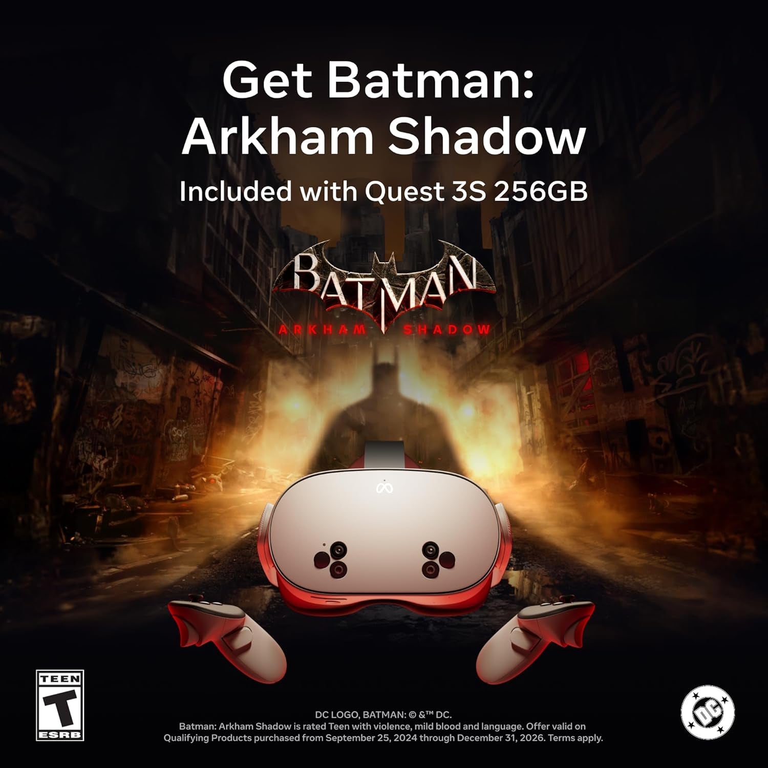 Quest 3S 256GB | Batman: Arkham Shadow Included — 30+ Games Included with  Horizon+ Access with Starter Bundles — Play More for Less