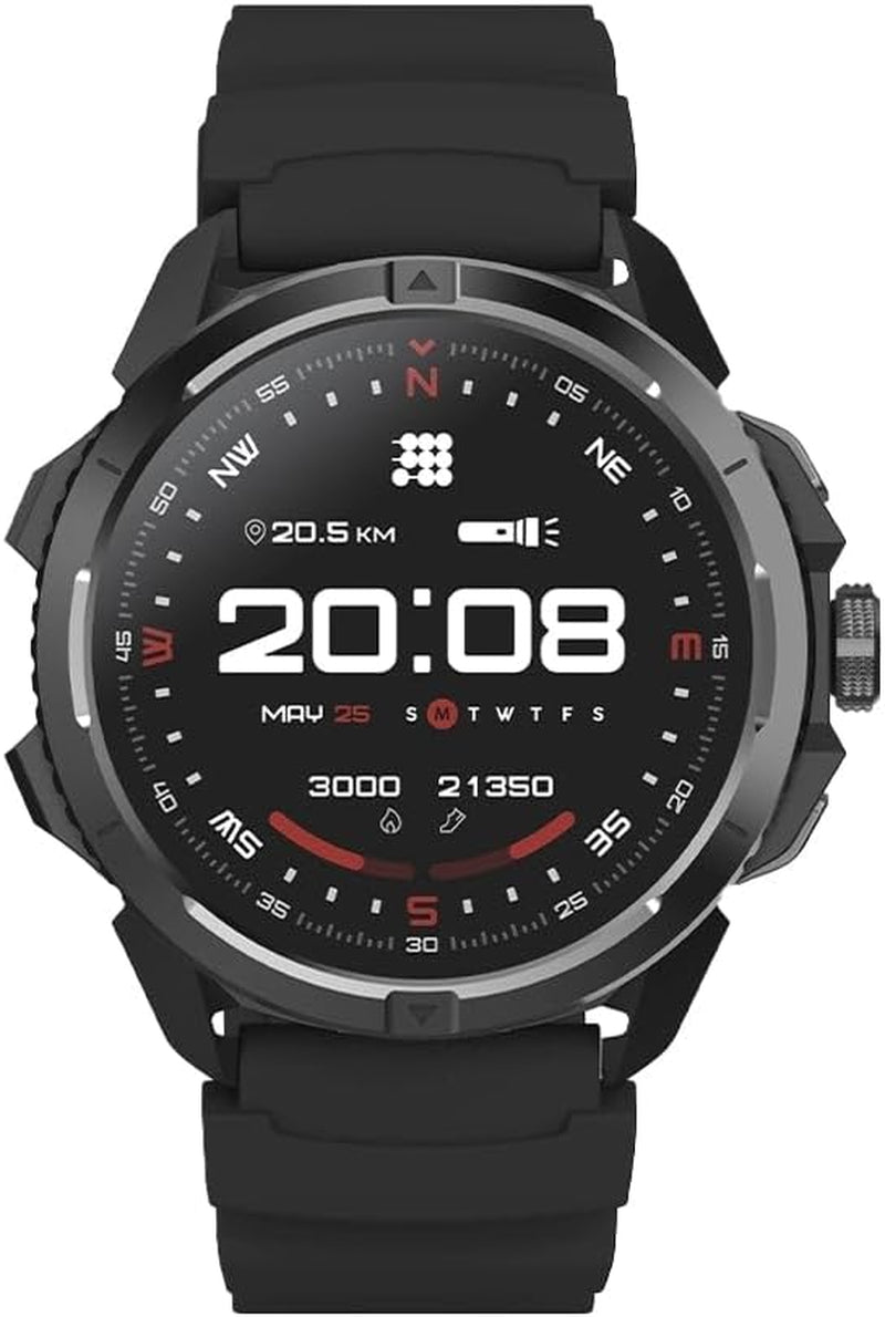 Terra Rugged Smartwatch with Dual-Band GPS, 1.48” AMOLED Display, Offline Maps, VITA AI, AI Coach, Readiness Score, 5ATM, 14-Day Battery – Desert Sand