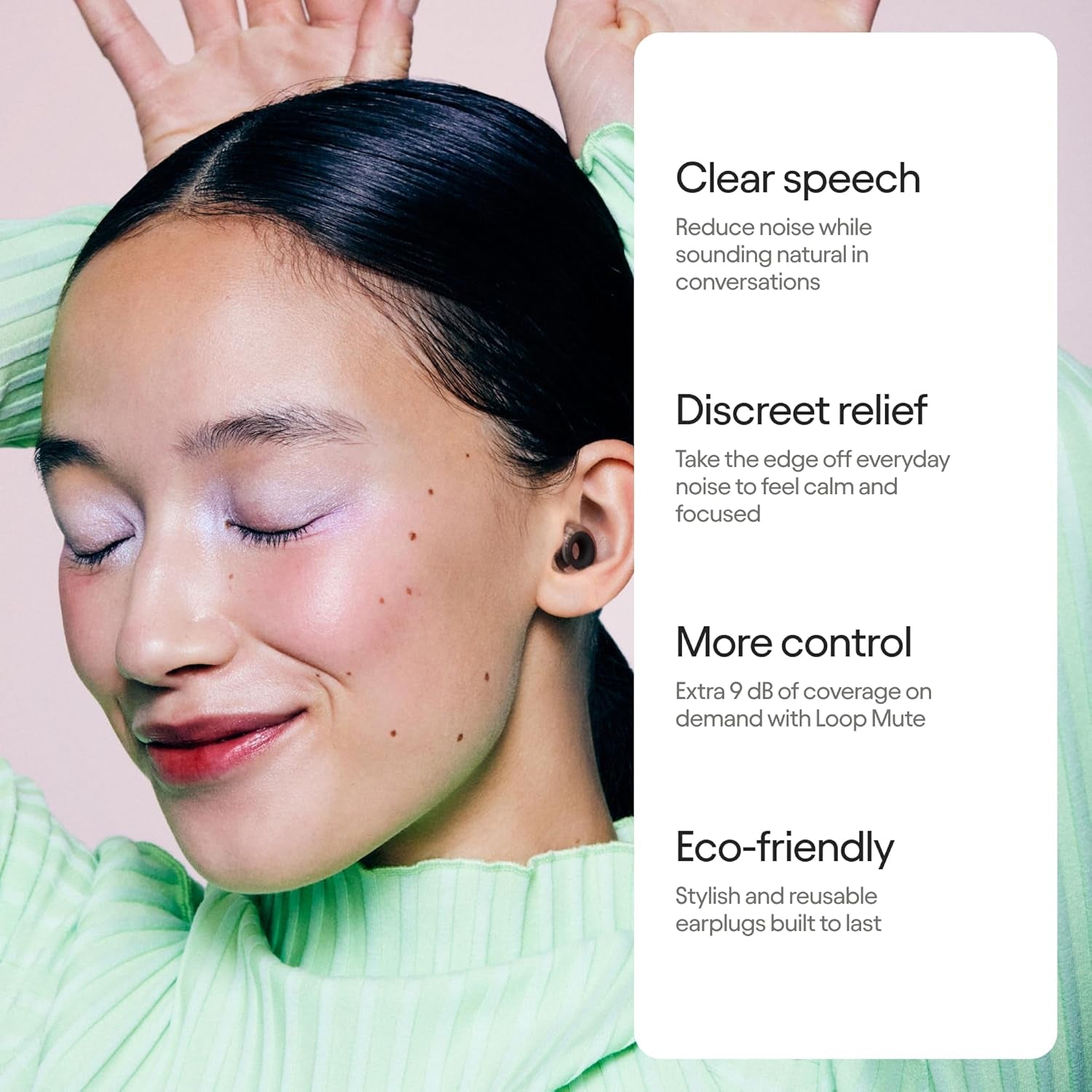 Engage 2 plus Ear Plugs Everyday Noise Relief with Clear Speech for Social Gatherings, Work, Conversation, Parenting & Sensitivity 16 Db Noise Reduction + Mute for Extra Coverage