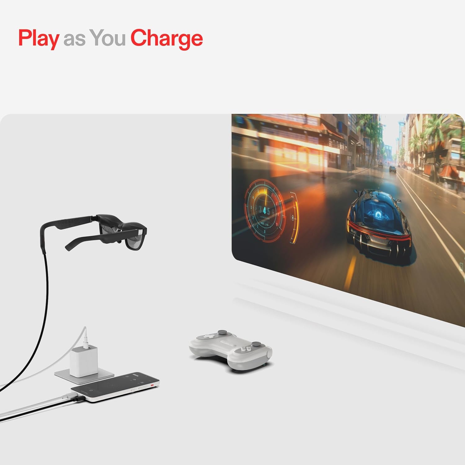 Beam Pro, the AR Glasses Spatial Computing Companion, 3D Cameras, Android 14, Supports All Google Play Store Apps, Multiple Spatial Experiences for Movies, TV and Gaming, FHD 1080P (8G+256G)