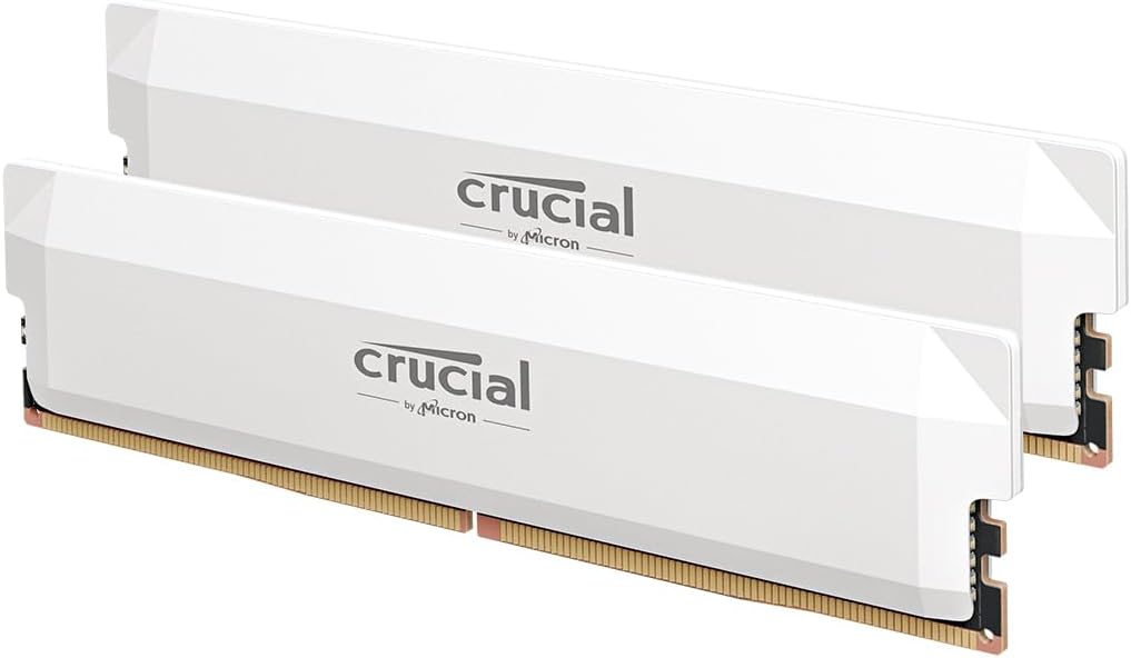 Crucial DDR5 Pro OC Gaming Memory Kit 6000MHz RAM